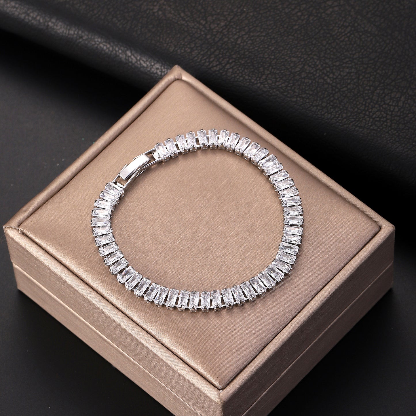 Zircon Tennis Chain Bracelet Ins Luxury Style