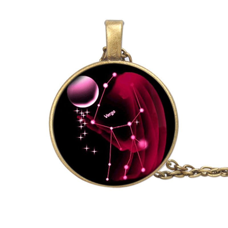 Zodiac Starry Sky Gemstone Necklace