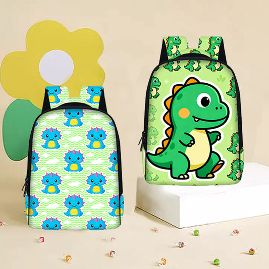 Dinosaur-Print Kids Backpack Portable And High-Capacity