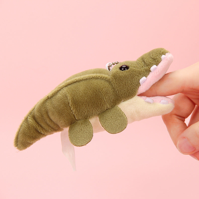 Plush Toy Whale Doll Finger Puppets Doll Backpack Pendant