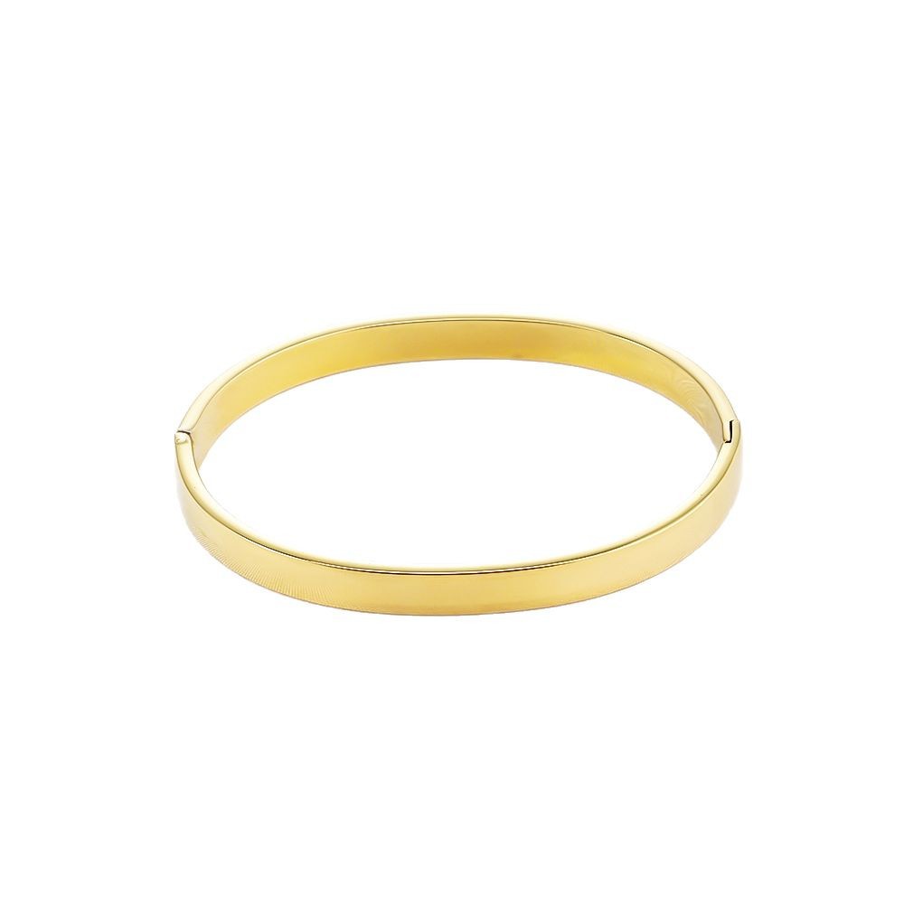 Fashionable And Minimalist Titanium Steel Bracelet With A Personalized Curved Design