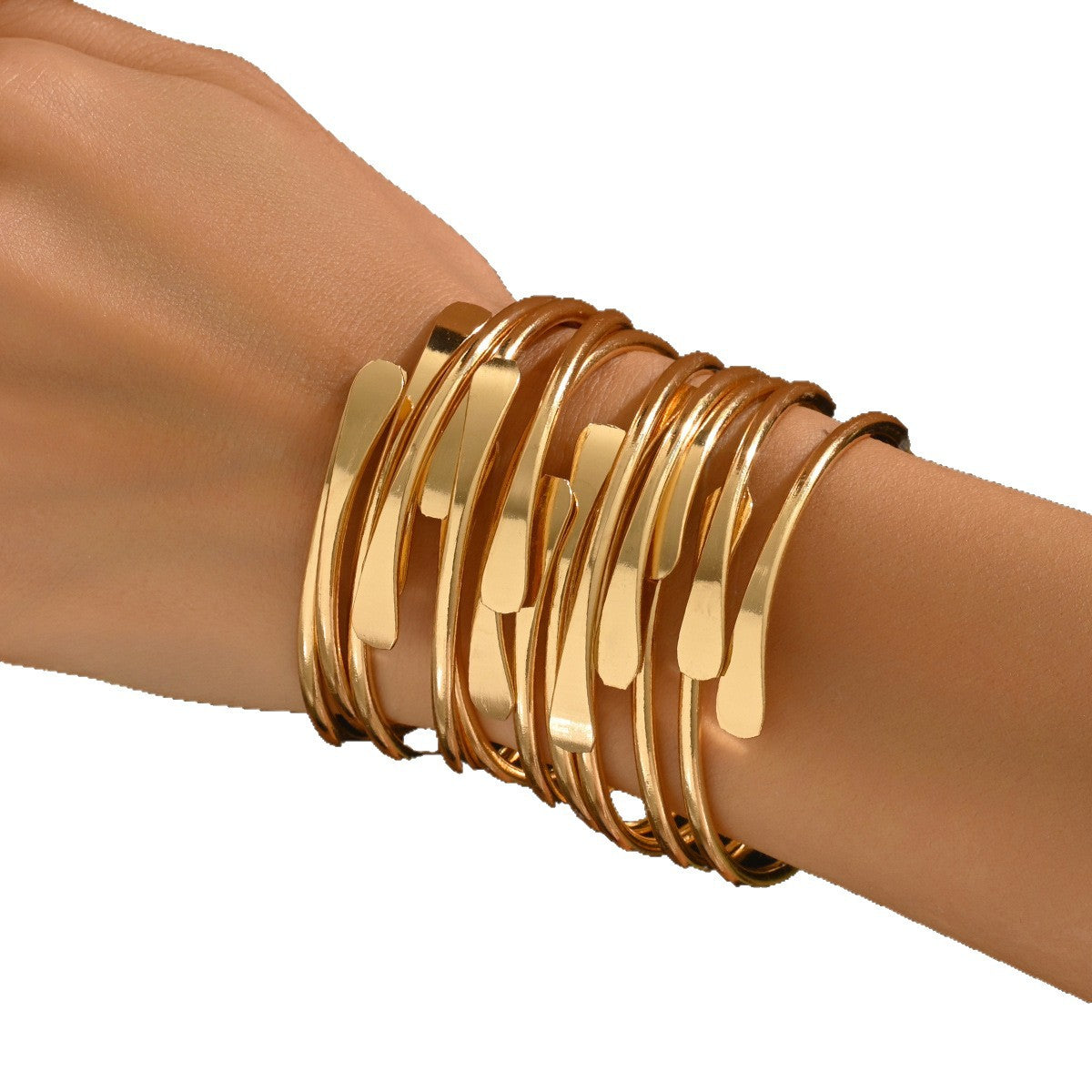 Exaggerated Bangle Bracelet Hollow-out Wristband