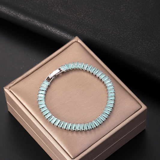 Zircon Tennis Chain Bracelet Ins Luxury Style